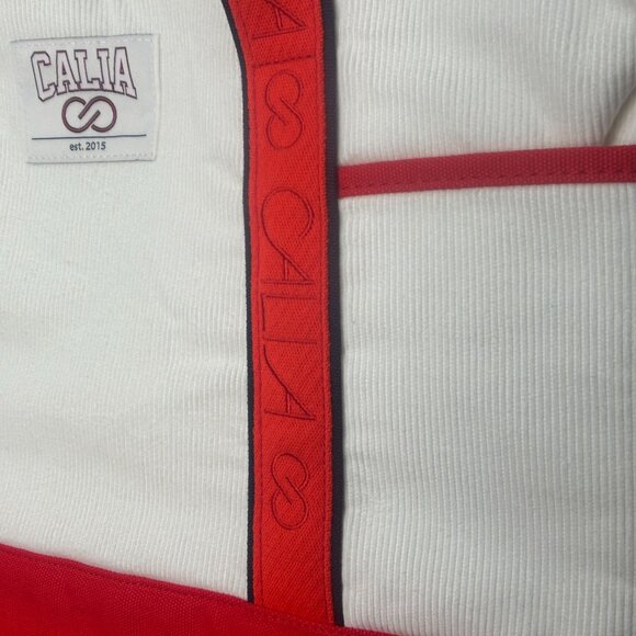 NWT CALIA Women's Anniversary Cord Tote Bag Cloud Cover Red White ONE SIZE - Picture 4 of 16